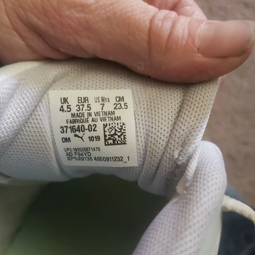 Puma Womens Sneakers in Mint and White - Picture 5 of 8